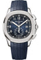 Patek Philippe Aquanaut Selfwinding Chronograph - 42.2 mm White Gold Case - Blue Dial - Midnight Blue Composite Strap - 5968G-001